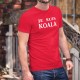 Je suis KOALA ❤ Herren Baumwolle T-Shirt für Australien. Mit diesem T-Shirt spenden Sie 6CHF an den WWF für Australien
