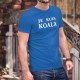 Je suis KOALA ❤ T-shirt coton homme pour l'Australie. Avec ce T-shirt vous faites un don de 6CHF au WWF pour l'Australie