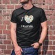 J'aime l'Australie ❤ Herren Baumwolle T-Shirt für Australien