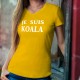 Je suis KOALA ❤ Women's cotton T-Shirt for Australia. With this T-shirt you donate 6CHF to WWF for Australia