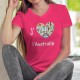 J'aime l'Australie ❤ Women's cotton T-Shirt. With this T-shirt you donate 6CHF to WWF for Australia