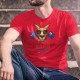 Australian Attitude ★ T-shirt coton homme pour l'Australie avec un kangourou portant lunettes de soleil et noeud papillon