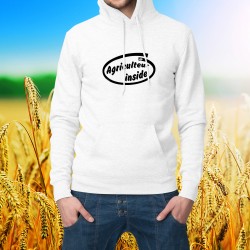 Hooded Funny Sweat - Agriculteur inside
