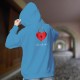 Cotton Hoodie T-Shirt - As-tu la clé ? ❤