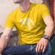 Kangourou Patchwork ★ T-shirt coton homme animaux et objets typiques australiens formant la silhouette d'un kangourou 