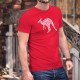 Kangourou Patchwork ★ T-shirt coton homme animaux et objets typiques australiens formant la silhouette d'un kangourou 