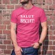 Salut biscuit ! ★ T-Shirt humoristique coton homme expression Fribourgeoise que l'on peut traduire part "eh ben dis donc !"