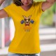 Australian Attitude ❤ T-Shirt coton avec le drapeau australien, un kangourou portant lunettes de soleil et noeud papillon