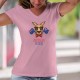 Australian Attitude ❤ T-Shirt coton avec le drapeau australien, un kangourou portant lunettes de soleil et noeud papillon