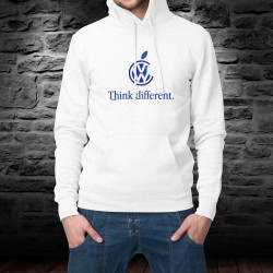 Volkswagen Think different ★ Pensa diversamente ★ felpa a cappuccio ispirata al marchio di smartphone