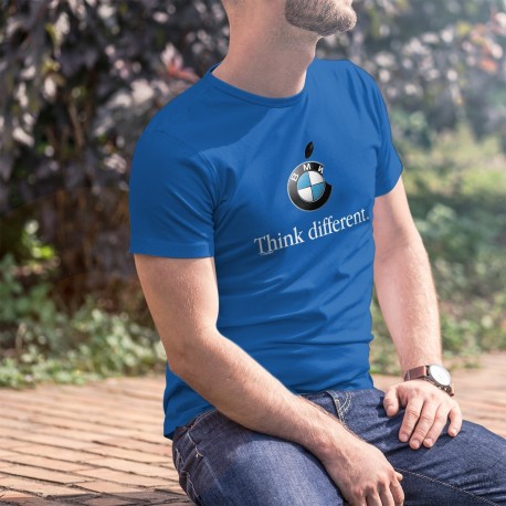 BMW Think different ★ Denke anders ★ Herren Mode Baumwolle T-Shirt