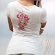 Let's Cow ✿ soyons vache ✿ T-Shirt dame avec 'une mignonne vache joyeuse dessiné dans le style tendance Kawaii