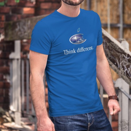 Subaru Think different ★ Denke anders ★ Herren Mode Baumwolle T-Shirt
