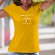 Valaisanne ❤ la femme presque parfaite ❤ T-Shirt coton dame illustré du drapeau valaisan