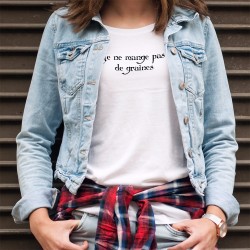 Je ne mange pas de graines ✺ T-Shirt mode femme série TV Kaamelott, citation du maître d'armes