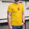 Think Genevois ★ pense Genevois ★ T-Shirt coton homme, inspiré d'une marque de Smartphone et l'écusson du canton de Genève