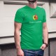 Think Genevois ★ pense Genevois ★ T-Shirt coton homme, inspiré d'une marque de Smartphone et l'écusson du canton de Genève