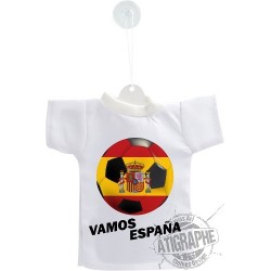 Football Mini T-Shirt - Vamos España - pour voiture