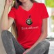 Alfa Romeo Think different ✻ penser différemment ✻ T-Shirt coton dame le logo de Alfa Romeo inspirée d'une marque de smartphones