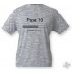 T-Shirt humoristique mode homme - Papa 1.0, Ash Heater