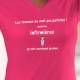 Women's cotton T-Shirt - Infirmière ❤ la femme presque parfaite ❤