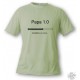 Herrenmode Lustig T-Shirt - Papa 1.0, Alpin Spruce