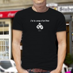 Men's cotton T-Shirt - J'ai le corps d'un Dieu ★
