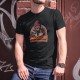 En mode télétravail ★ Gorille hipster ★ T-Shirt coton humoristique homme avec un Donkey Kong, tenant une tasse de café