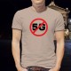 Segno di divieto 5G - telefono cellulare ★ Uomo T-Shirt