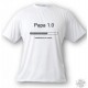 Uomo Moda divertenti T-Shirt - Papa 1.0, White