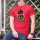 Men's cotton T-Shirt - En mode télétravail ★ Chat hipster ★