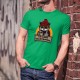 Men's cotton T-Shirt - En mode télétravail ★ Chat hipster ★