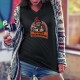 En mode télétravail ★ Gorille hipster ★ T-Shirt humoristique coton dame avec un Donkey Kong, en pause, tenant une tasse de café