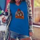 En mode télétravail ★ Gorille hipster ★ T-Shirt humoristique coton dame avec un Donkey Kong, en pause, tenant une tasse de café