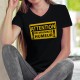 Donna cotone T-Shirt - ATTENTION, de mauvaise humeur ✸ panneau DANGER ✸