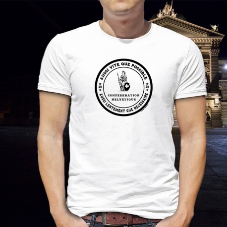 Aussi vite que possible ✚ Confederazione elvetica ✚ Uomo T-Shirt