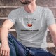 Une fondue se prépare aussi vite que possible et se déguste aussi lentement que nécessaire ✚ T-Shirt homme phrase d'Alain Berset