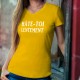 Women's cotton T-Shirt - Hâte-toi lentement ★