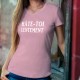 Women's cotton T-Shirt - Hâte-toi lentement ★