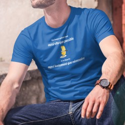 Une raclette ✚ Aussi vite que possible ✚ Herren-Baumwoll-T-Shirt