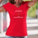 ✚ Une fondue se prépare aussi vite que possible et se déguste aussi lentement que nécessaire ✚ T-Shirt coton dame phrase culte