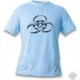 Women's or Men's T-Shirt - BioHazard, Blizzard Blue