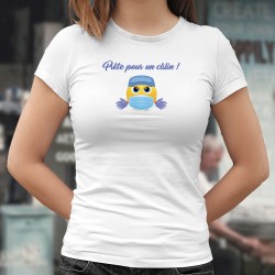 Damenmode T-shirt - Prête pour un câlin ! ❤ émoticône ❤