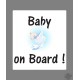Sticker - Baby on Board - für Autodeko