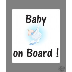 Sticker - Baby on Board - für Autodeko