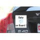 Sticker - Baby on Board - für Autodeko