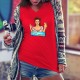 Women's cotton T-Shirt - En mode télétravail ★ Cocktail Pop Art Girl ★
