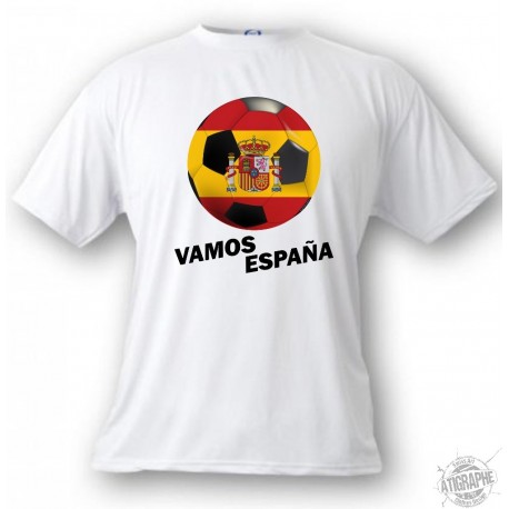 Women's or Men's T-Shirt - Vamos España, White