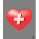 Sticker - Schweizer Herz - Auto, Laptop oder Smartphone Deko