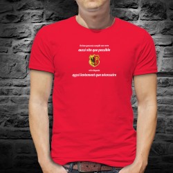 Un genevois remplit son VERRE aussi vite que possible ✚ Herren-Baumwoll-T-Shirt